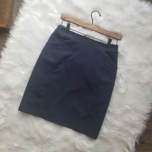 H&M | Navy Pocket Pencil Skirt